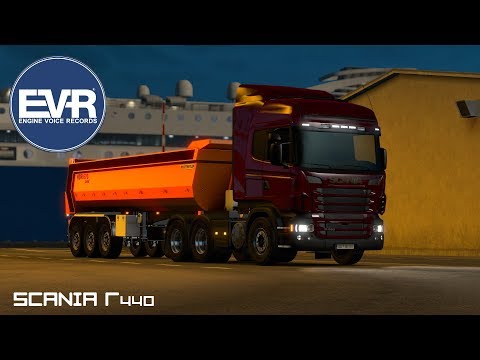 🎮Euro Truck Simulator 2 Scania R440 Stock Sound By EVR 1.35