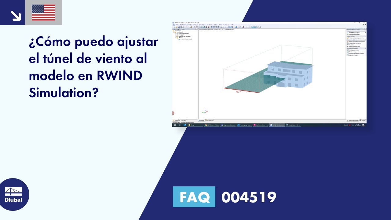 FAQ 004519 | ¿Cómo puedo ajustar el túnel de viento al modelo en RWIND Simulation?