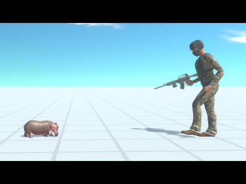 TINY BABY HIPPO vs EVERY UNIT - Animal Revolt Battle Simulator