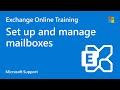 How to manage and setup Exchange Online mailboxes