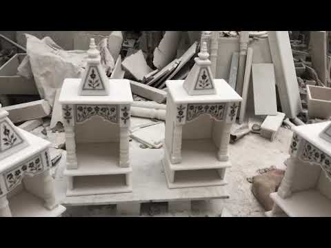 White marble temple for home decor
