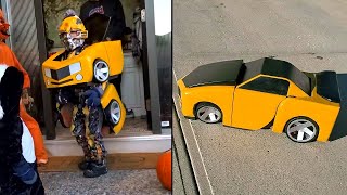 DIY Bumblebee Transformers Halloween Costume - Time-Lapse