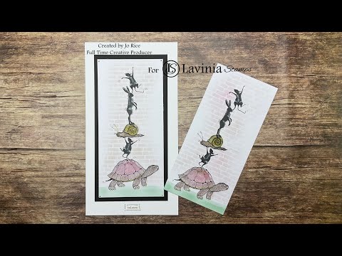 Fun Animal Card by Jo Rice #laviniastamps #cardmakingvideo 