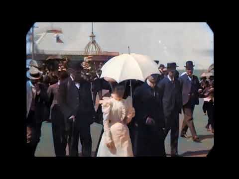 1904 Blackpool Victoria Pier Colorized HD 60 FPS