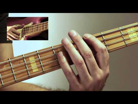Beginning Slap Bass DVD excerpt - Easy slap bass in A