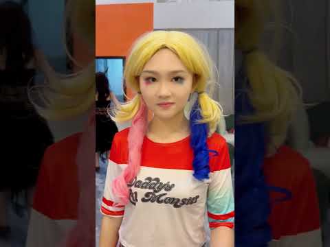 Harley Quinn: Four people kiss each other#Harley Quinn #joker