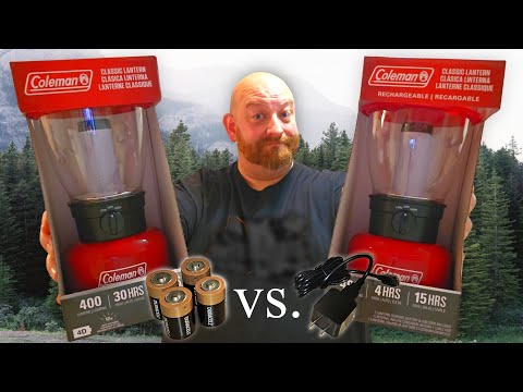 Are They Worth It? COLEMAN CLASSIC RED LANTERN BATTERY POWERED VS RECHARGEABLE USB