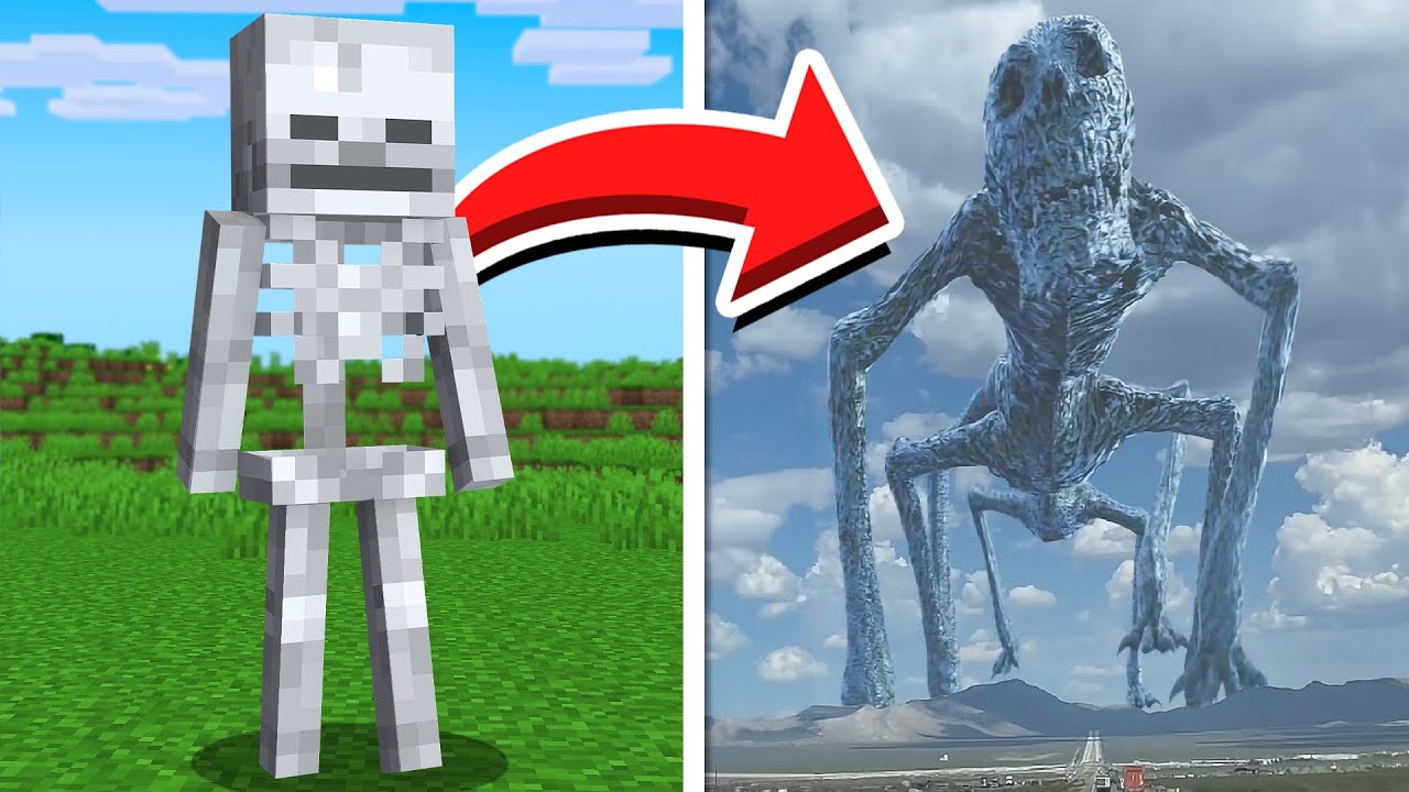 Mobs do Minecraft CAPTURADOS NA VIDA REAL