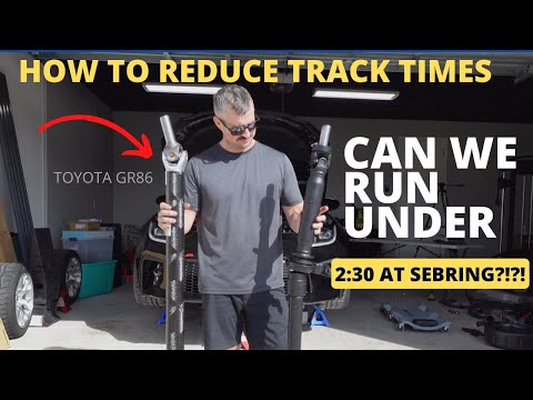 Carbon fiber driveshaft install on a Toyota GR86