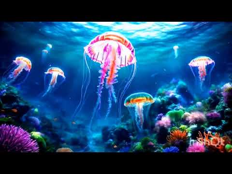 FALL ASLEEP IN 10 MINUTES WITH HYPNOTIC JELLYFISH & DEEP RELAXATION MUSIC