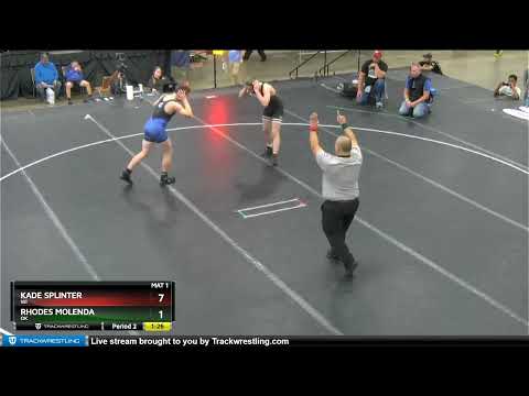 160 Lbs Round 5 - Kade Splinter, WI Vs Rhodes Molenda, OK 7608