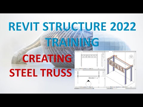 Steel Structure Rvt REVIT STRUCTURE 2022 LESSON 15: CREATING STEEL TRUSS | LEARNING WITH RICH