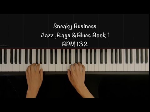 Martha Mier -Jazz, Rags & Blues- Book 1- Sneaky Business (Synthesia piano tutorial)