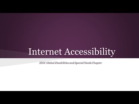 Internet Accessibility - What can chapters do?