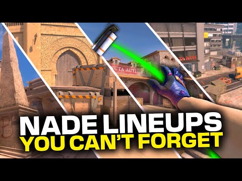 25 ESSENTIAL CS2 NADES For All Maps | EASY LINEUPS