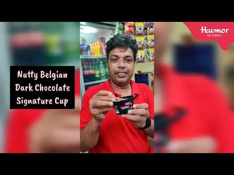 Nutty Belgian Dark Chocolate Havmor Signature Cup | Havmor Ice Cream | Unwrapping Ice Cream #review