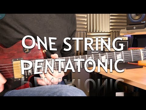ONE STRING PENTATONIC LICK Em - VERY COOL WAY TO USE THESE SHAPES - LICK FRIDAY WEEK 280
