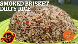 EASY!! New Orleans Cajun Dirty Rice Kicked Up A Notch With Smoked Brisket | @BlackstoneGriddles