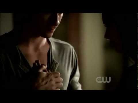 3x06 Damon & Elena training scene Vampire Diaries