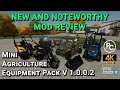 Mini Agriculture Equipment Pack Mod Review Farming Simulator 22