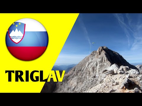 Mount Triglav (2863 m), Slovenia. Descent from the summit. GoPro video