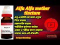 Alfa Alfa medicine homeopathy mother tincture।আলফা আলফা ওষুধের উপকারিতা।Alfa alfa Q uses & benefits