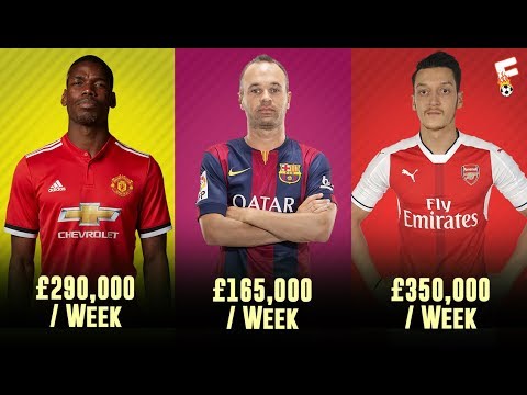 Top 50 Midfielders And Their Salary Per Week In 2018 ⚽ Part 1 ⚽ Footchampion Video