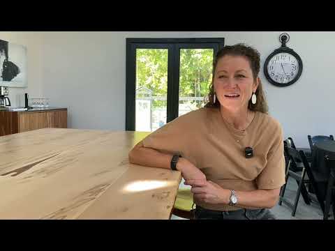 The Black Barn Bartop - The Bartop was made by www.JohnsUrbanTimber.com #epoxy #liveedgewood