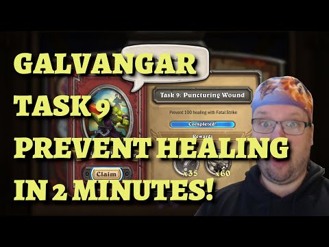 How to Complete Captain Galvangar Task 9 Prevent 100 Healing IN TWO MINUTES Hearthstone Mercenaries