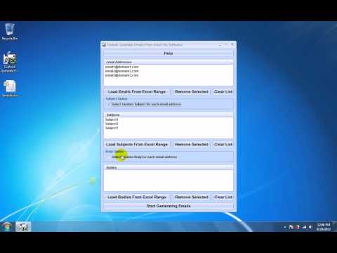 Outlook Generate Emails From Excel File Software