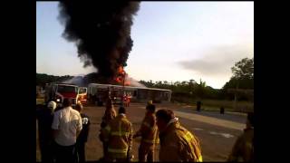preview picture of video 'Baldwin Oil Tank Fire, PVFD'