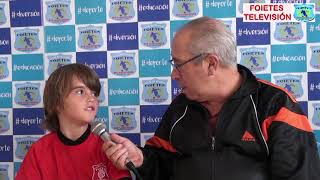 Entrevista al jugador del Benjamín B, Izan