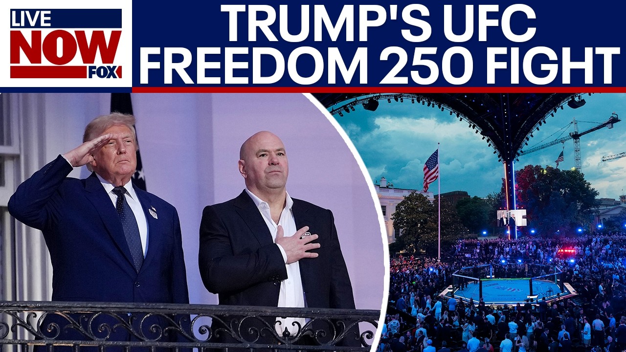 WATCH: Trump arrives for White House UFC Freedom 250 event
