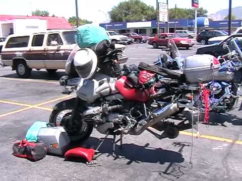 ALASKA TO ARGENTINA BMW R1100 GS MATT AND ELI