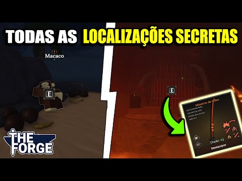 ALL THE LOCATIONS OF THE SECRET LOCATIONS AND MISSIONS IN THE FORGE (ROBLOX)