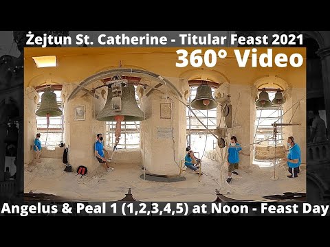 Angelus u Mota 1 ta' 12:00pm (2021 - 1,2,3,4,5) - Żejtun Santa Katarina - Festa Titulari - 5 Qniepen