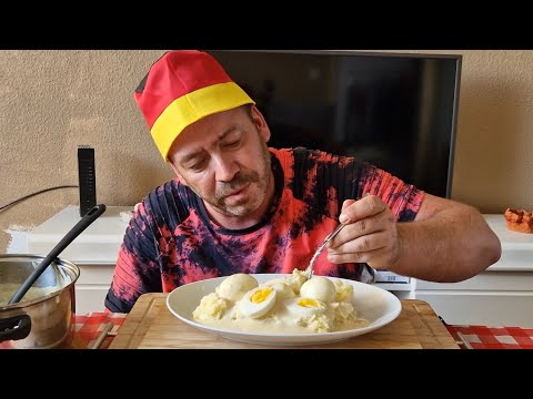 Senfeier mit Kartoffelstampf /So gut wie damals in der DDR Schulküche/