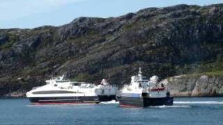 preview picture of video 'Fast craft leaving Bodø.MPG'