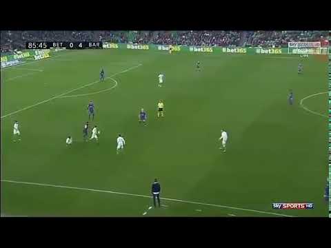 Leo Messi incredible dribbling skills vs Real Betis. BEST PLAYER EVER!