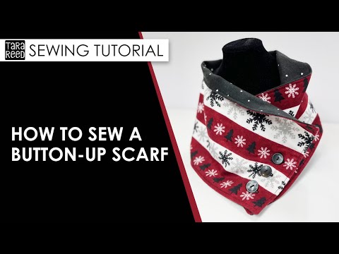 How to Sew a Button Up Scarf - DIY scarf tutorial