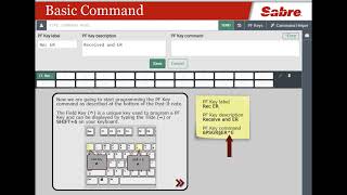 Sabre Red 360 GDS - PF Keys-PF Keys the basics