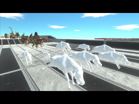 Race to Eat Daeodon Albino Family - Animal Revolt Battle Simulator