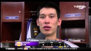 Jeremy Lin - Pelicans vs. Lakers Post Game Interview 4/1/15
