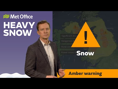 09/03/2023 – Heavy snow, amber warnings - Met Office Weather Forecast