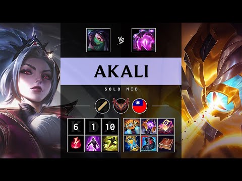 Akali Mid vs Vel'Koz - TW Grandmaster Patch 25.16