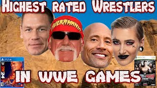 HIGHEST RATED WRESTLERS IN WWE GAMES