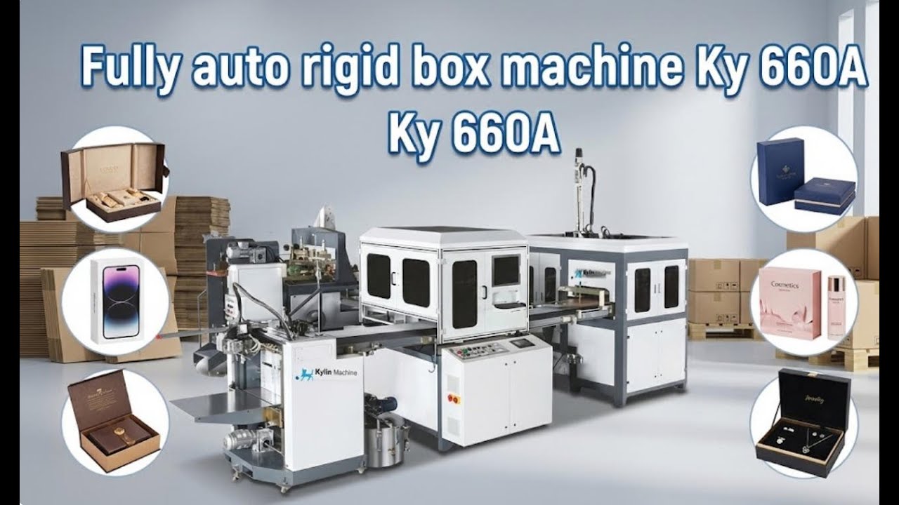 Fully Auto Rigid Box Machine video thumbnail