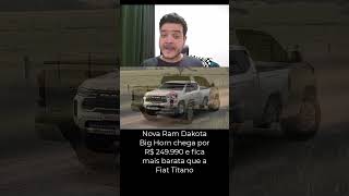 Nova Ram Dakota Big Horn é lançada no Brasil: veja preço, motor e equipamentos #dakotabighorn