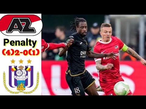 AZ Alkmaar(4)2-0(1) Anderlecht conference league - az Alkmaar Vs Anderlecht(4)2-0(1)