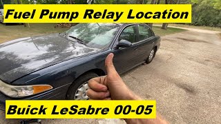 Fuel Pump Relay Location Buick LeSabre 2000 2001 2002 2003 2004 2005 00 01 02 03 04 05